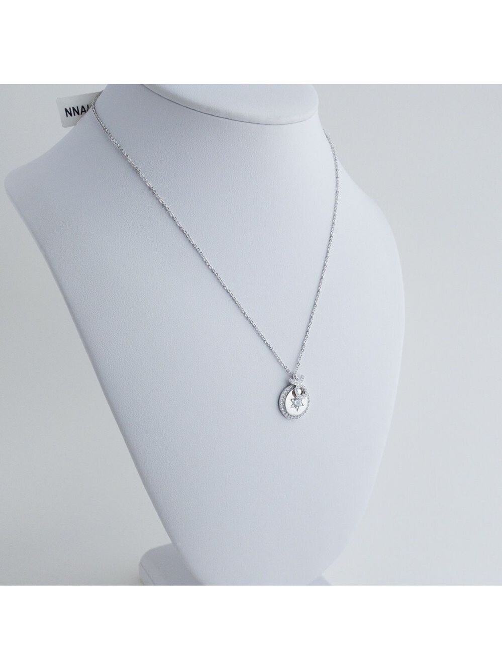 Crystal Dream Zodiac Taurus Star Celestial Charm Pendant Necklace Rhodium Plated